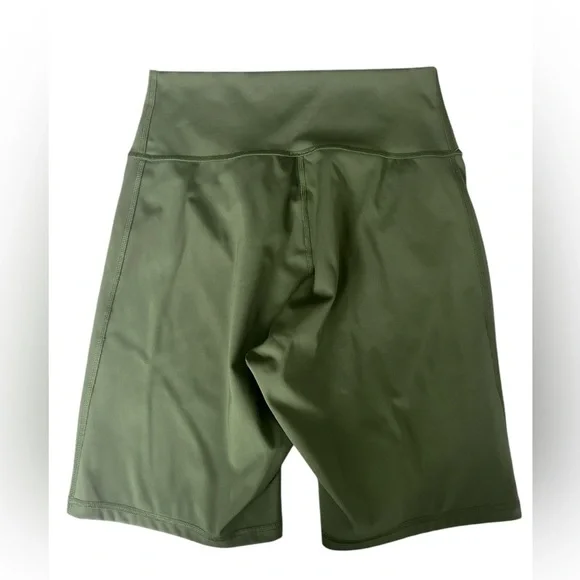 Ladies Gymshark Olive 8” High Rise Bicycle Shorts Size Small - Picture 4 of 5